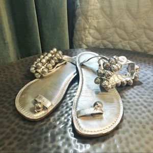 Bernardo Originals Silver Sandal Moroccan 9
